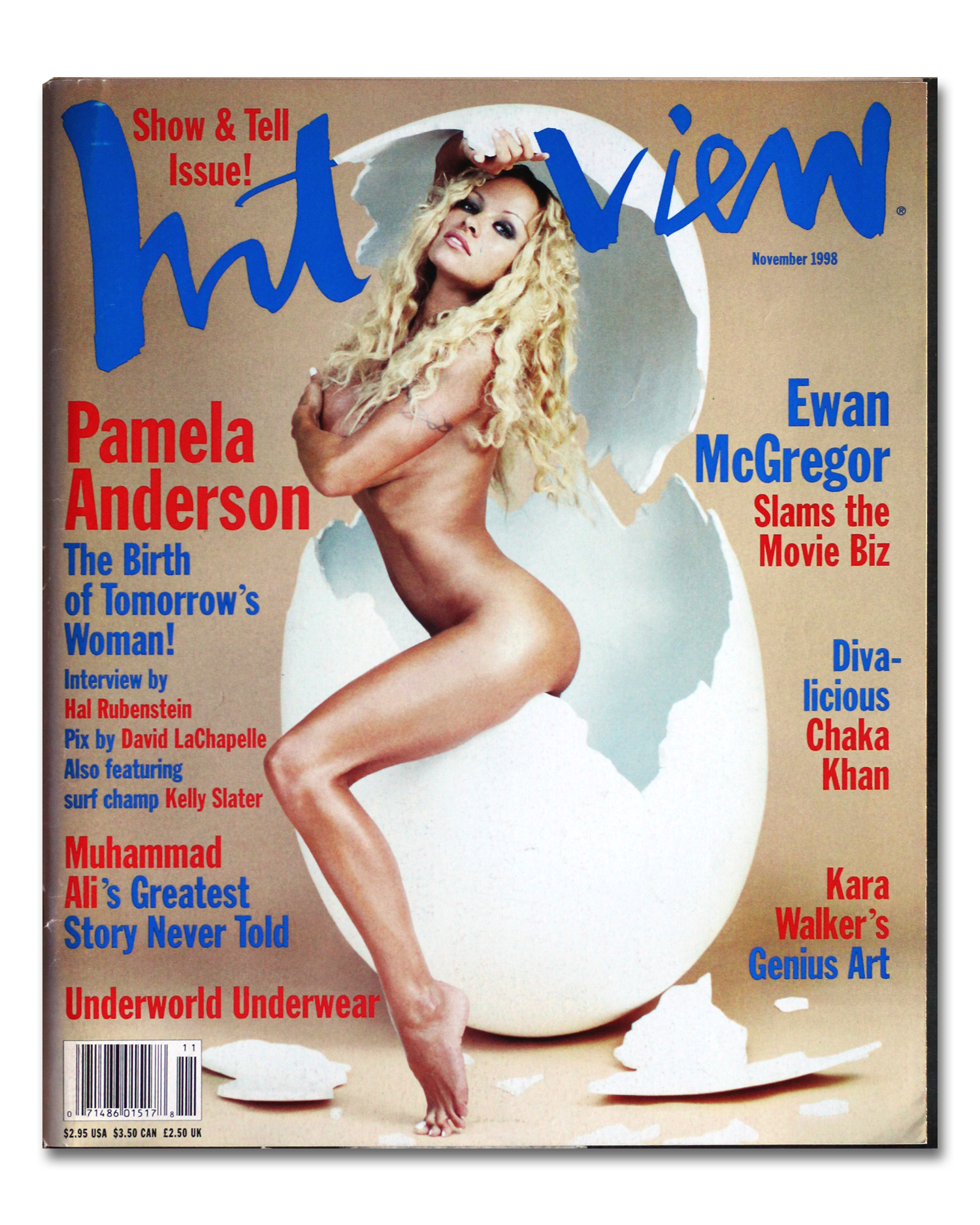 Interview Magazine, November 1998<br>Pamela Anderson