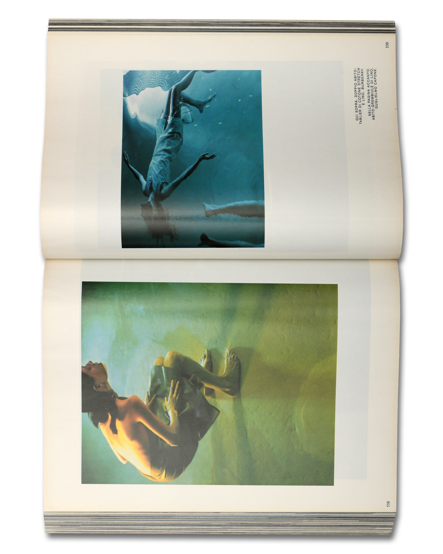 Vogue Italia, March 1999<BR>Floating by Steven Meisel