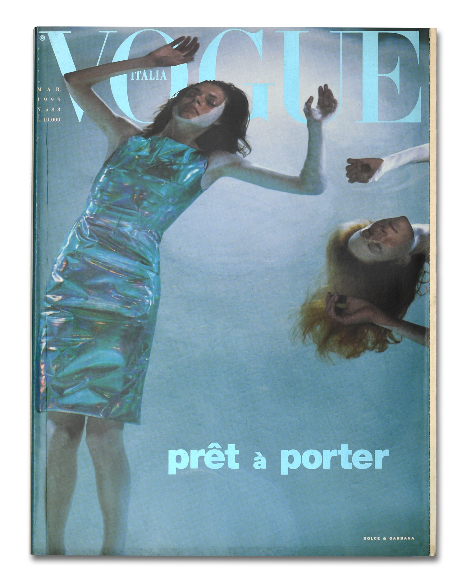 Vogue Italia, March 1999<BR>Floating by Steven Meisel