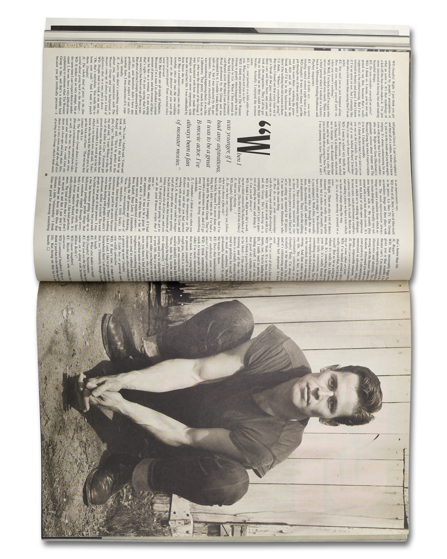 Interview Magazine, June 1988<br>Willem Dafoe
