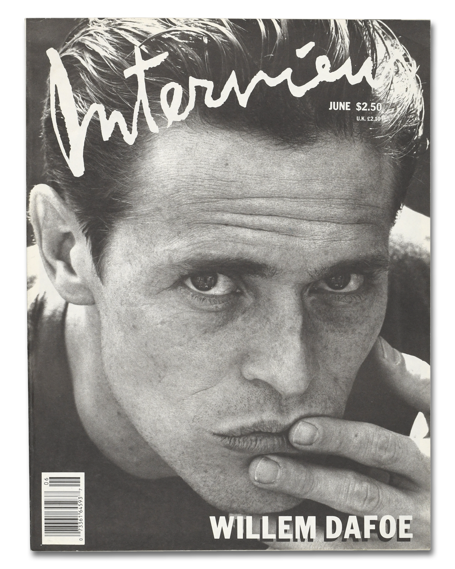 Interview Magazine, June 1988<br>Willem Dafoe