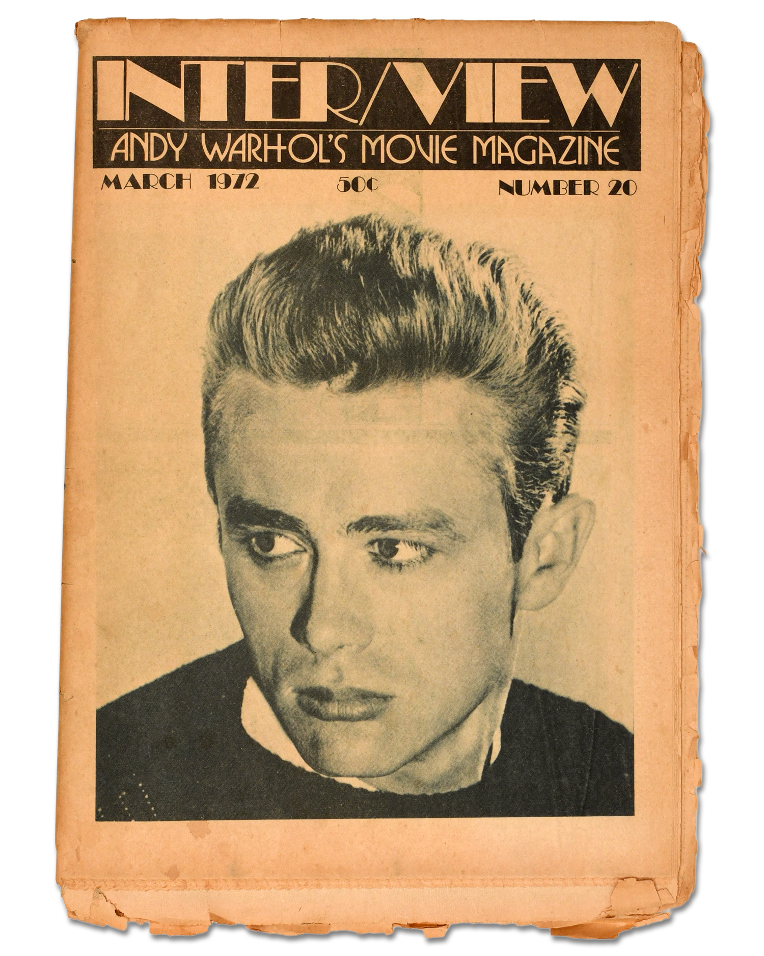 Interview Magazine, March 1972<br>James Dean