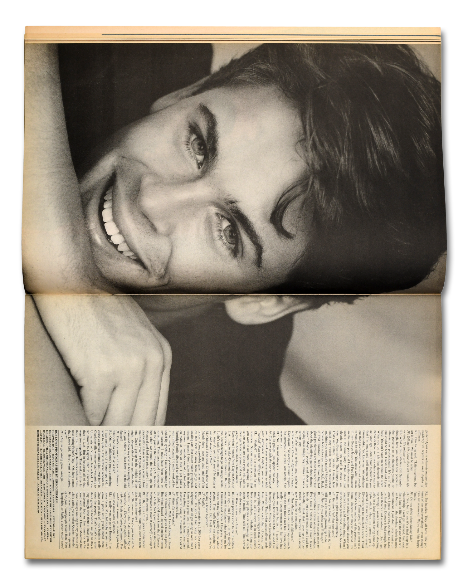 Interview Magazine, May 1984<br>Rob Lowe