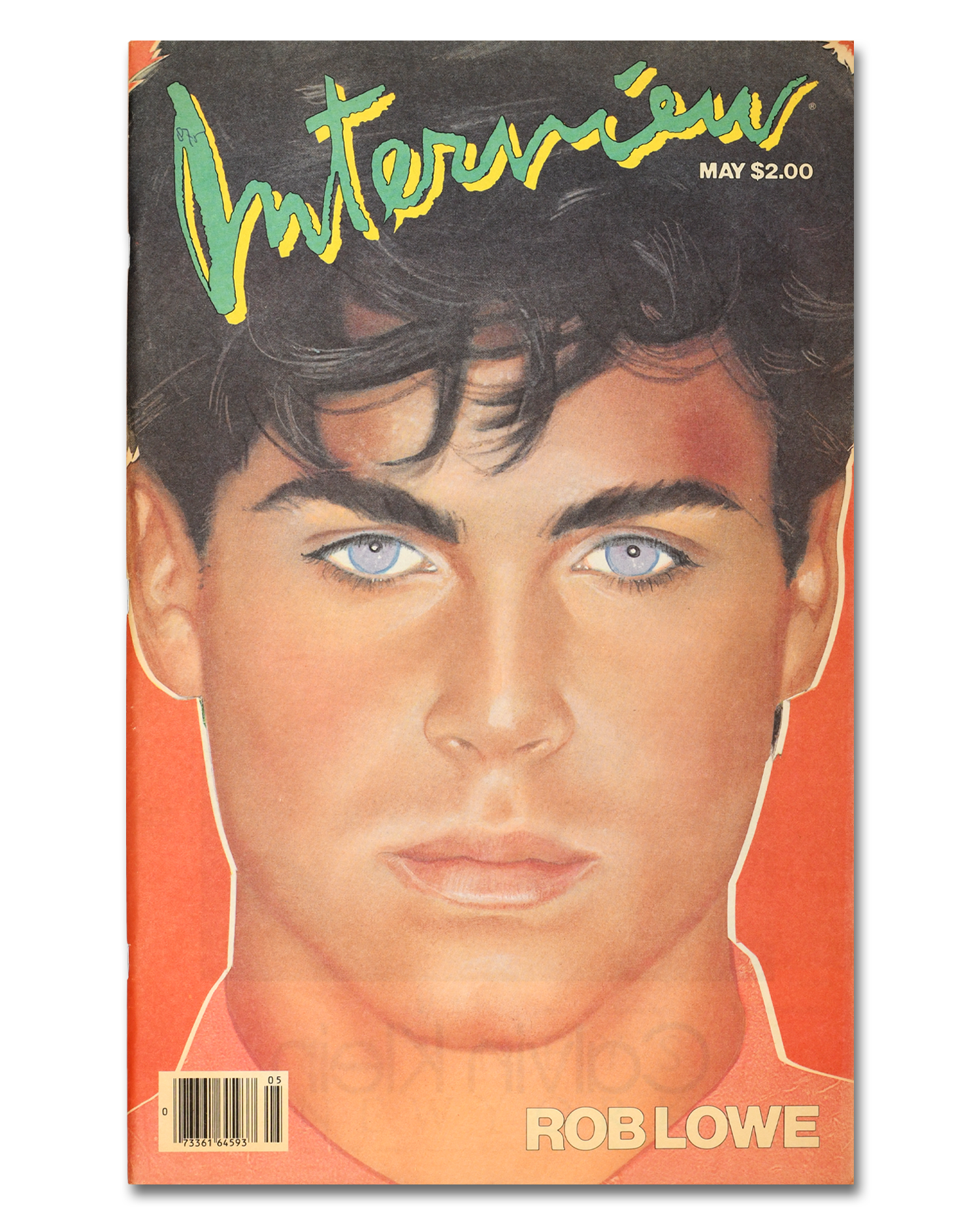 Interview Magazine, May 1984<br>Rob Lowe