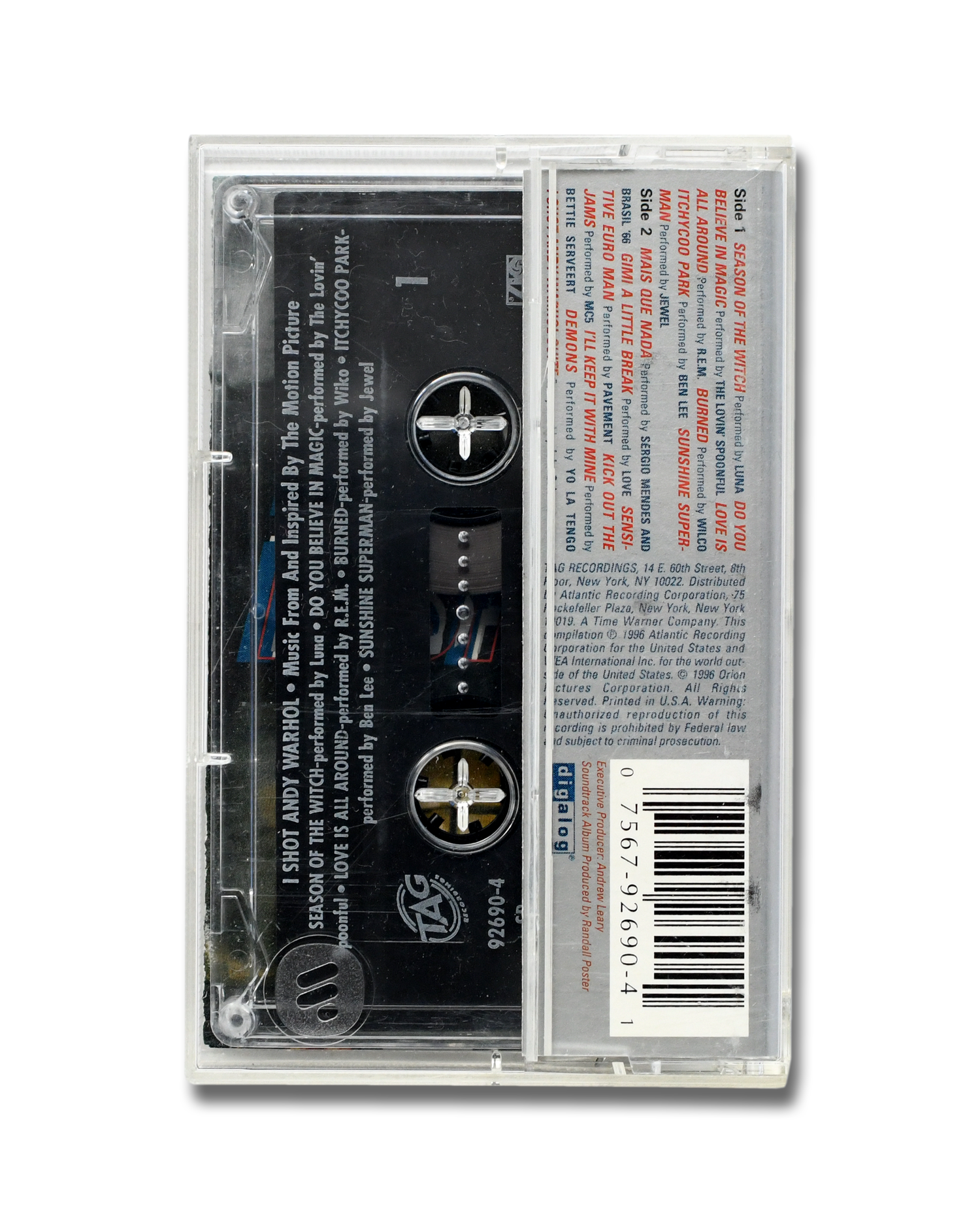 I Shot Andy Warhol<BR>Original Soundtrack<BR>Cassette Tape [1996]